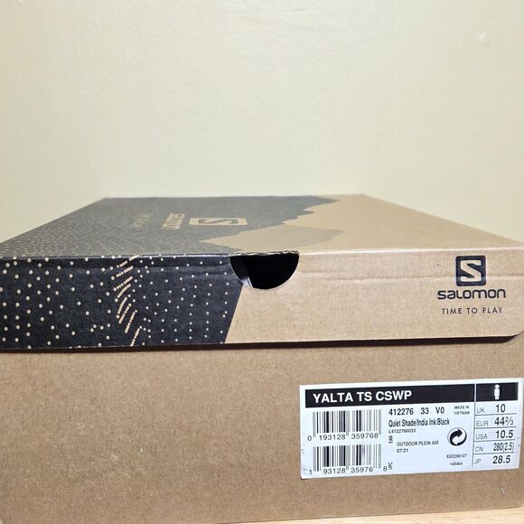 Salomon Yalta TS CSWP Waterproof Boots Quiet Shade Grey Black Men\'s Size 10.5 main image 7